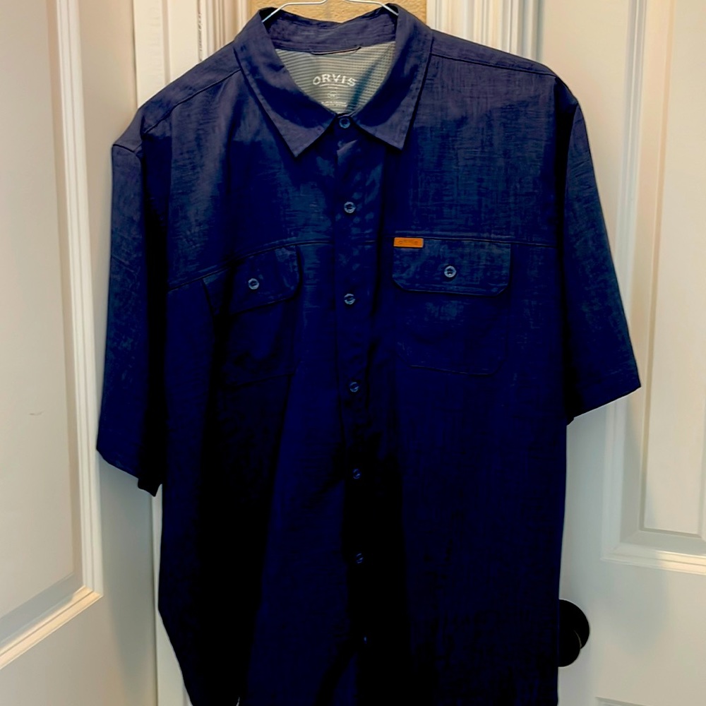 Mens Orvis SS Tech Button down casual shirt in XXL